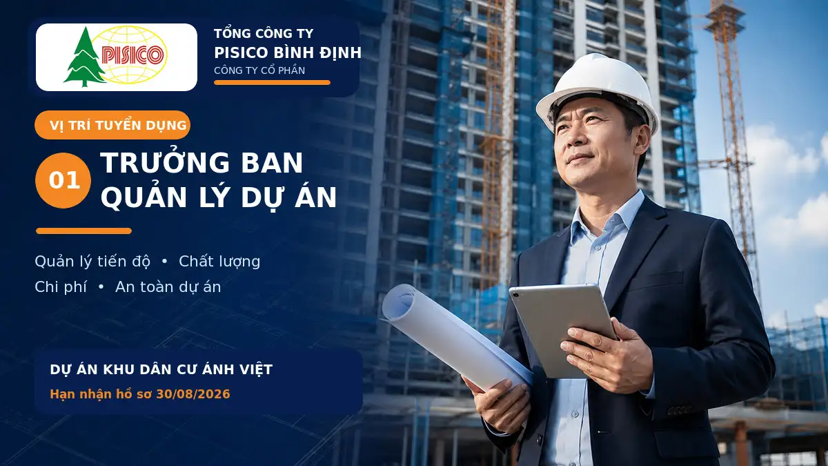 pisico tuyển dụng Trưởng ban quản lý dự án 