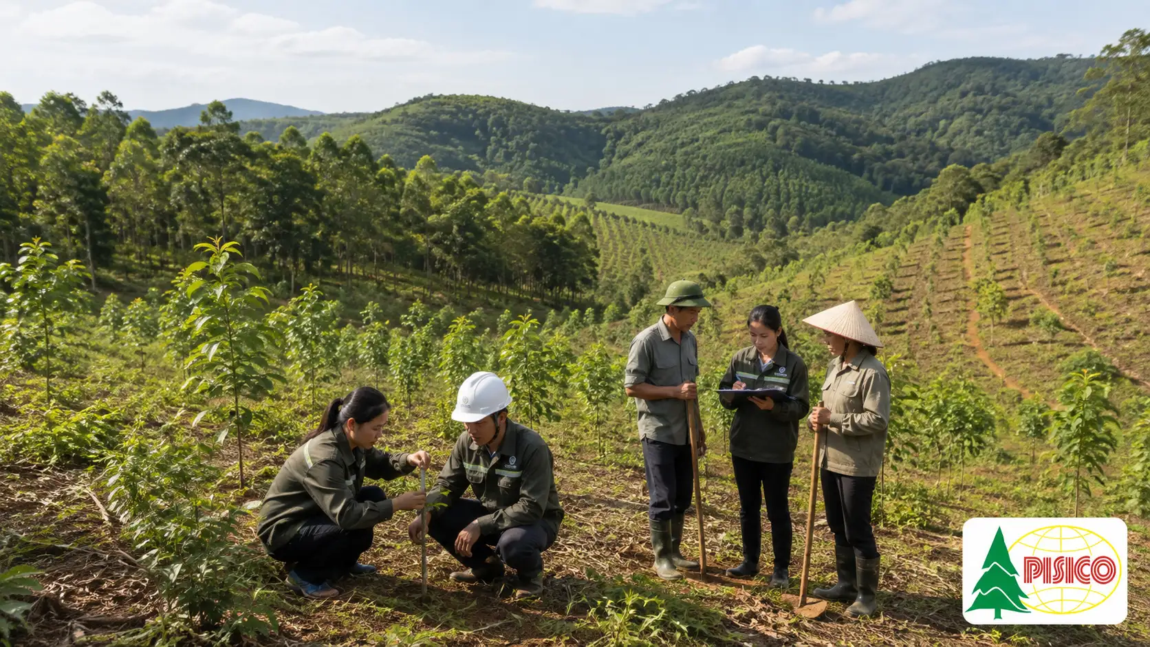 pisico trồng rừng